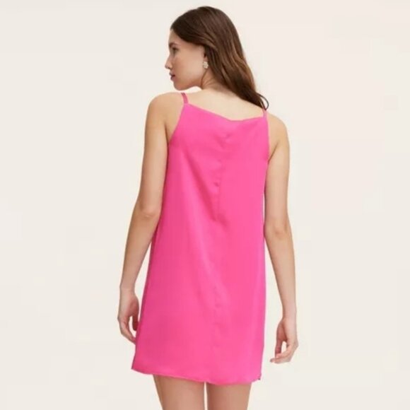 New Kate Spade Coquette Bow Dress Shift Mini Tank Target Pink 90s Ribbon - Picture 4 of 4